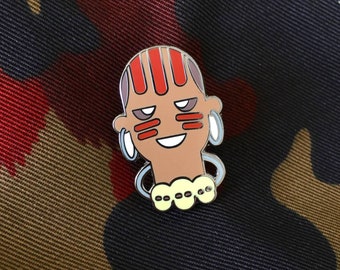 Dhalsim Street Fighter II hard enamel pin, retro game, Nintendo