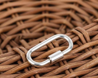 925 Sterling Silber Karabiner Schloss Handmade Designer Schloss Anhänger Handgemachter Designer CZ Schloss Anhänger Gold überzogene ovale Form Schloss Geschenk für sie