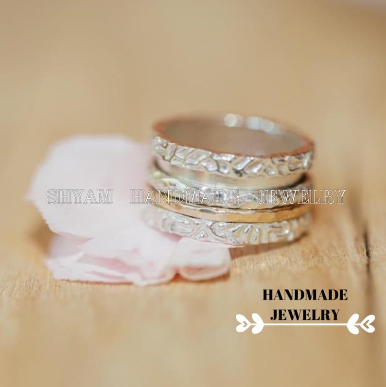 Handmade Spinner Minimalist Spinner Ring Women Ring Etsy
