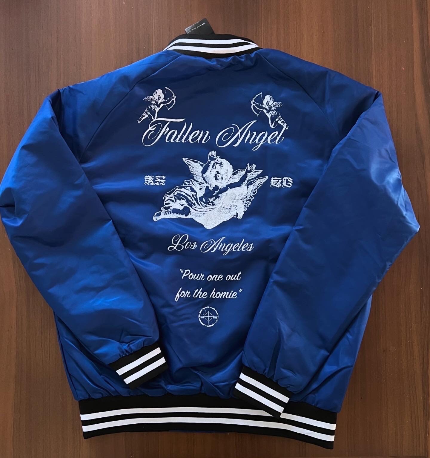 ジャケット LMC UNION ANGEL VARSITY JACKET navy 0LM44FJK513NVY UNION ANGEL VARSITY JACKET black - LMC | 엘엠씨