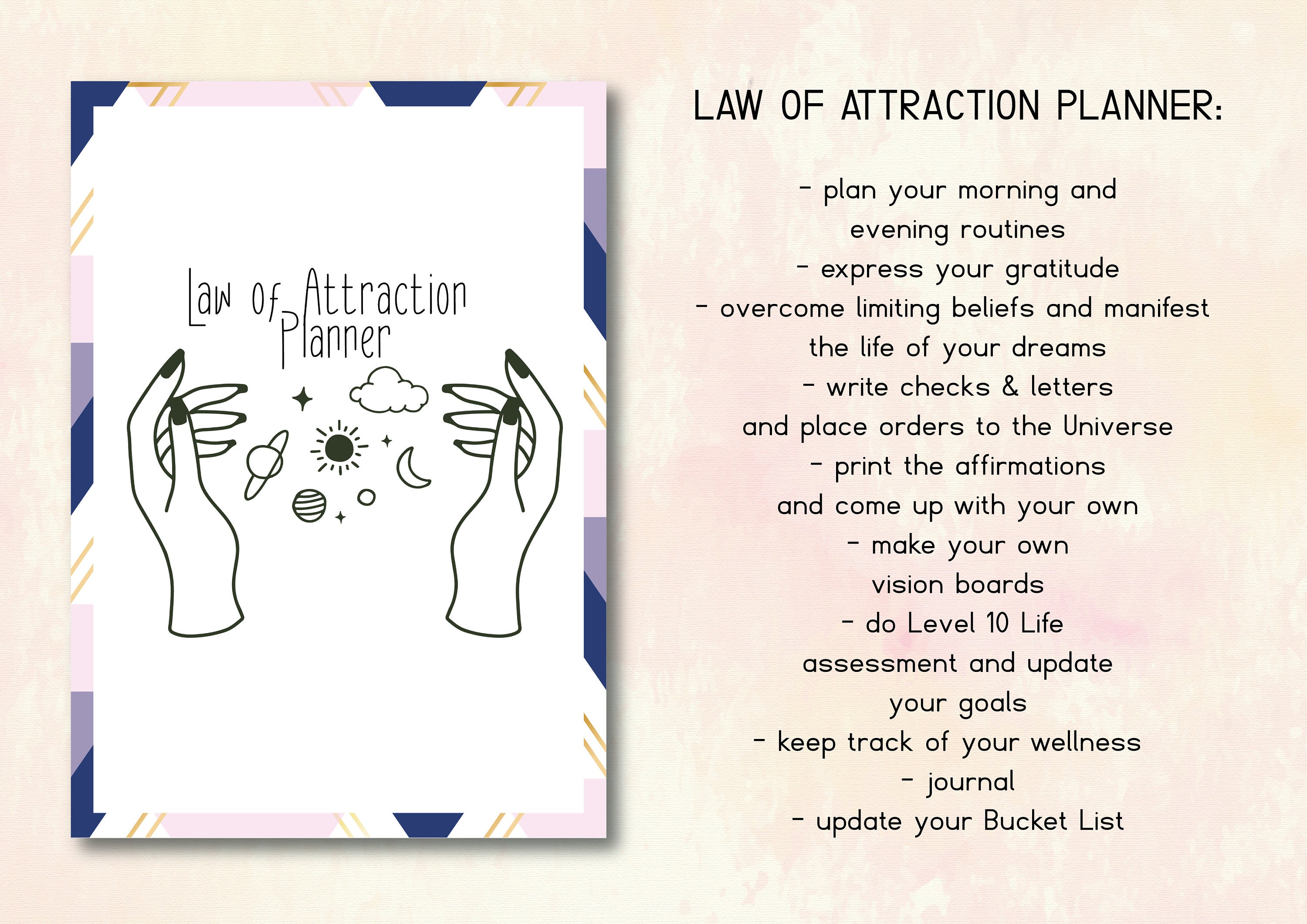 Manifestation Workbook Manifestation Printable Law Of | Etsy