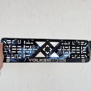 European License Frame Volkswagen Audi holder universal Auto Plate Bracket Accessory Delete Cover Euro Sign Cling