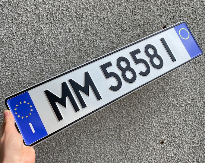 Europe license plates