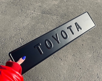 Placa de identificação personalizada preta sobre preta, placa de identificação com licença europeia preta, decoração para casa, arte em metal, frente personalizada, exclusão interna, presente engraçado