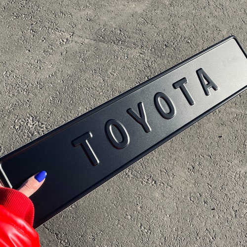 Custom Black on Black Nameplate Name Plate Black European - Etsy