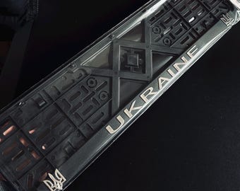 Cornice portatarga europea, supporto ucraino, staffa universale per targa auto, copertura per eliminazione accessori, segno Euro, Mercedes