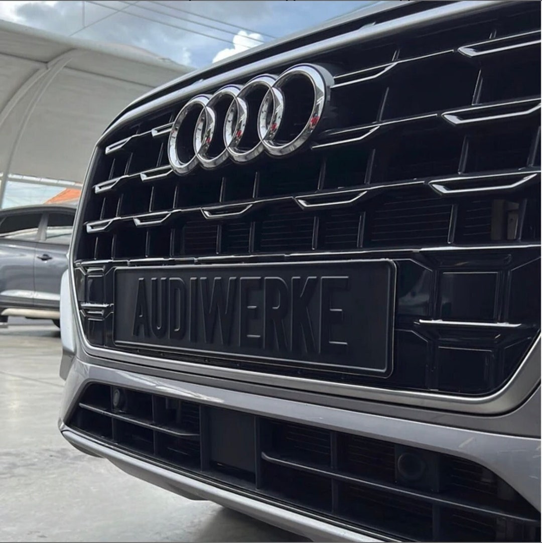 Custom Black on Black Nameplate Name Plate Black European License Home ...