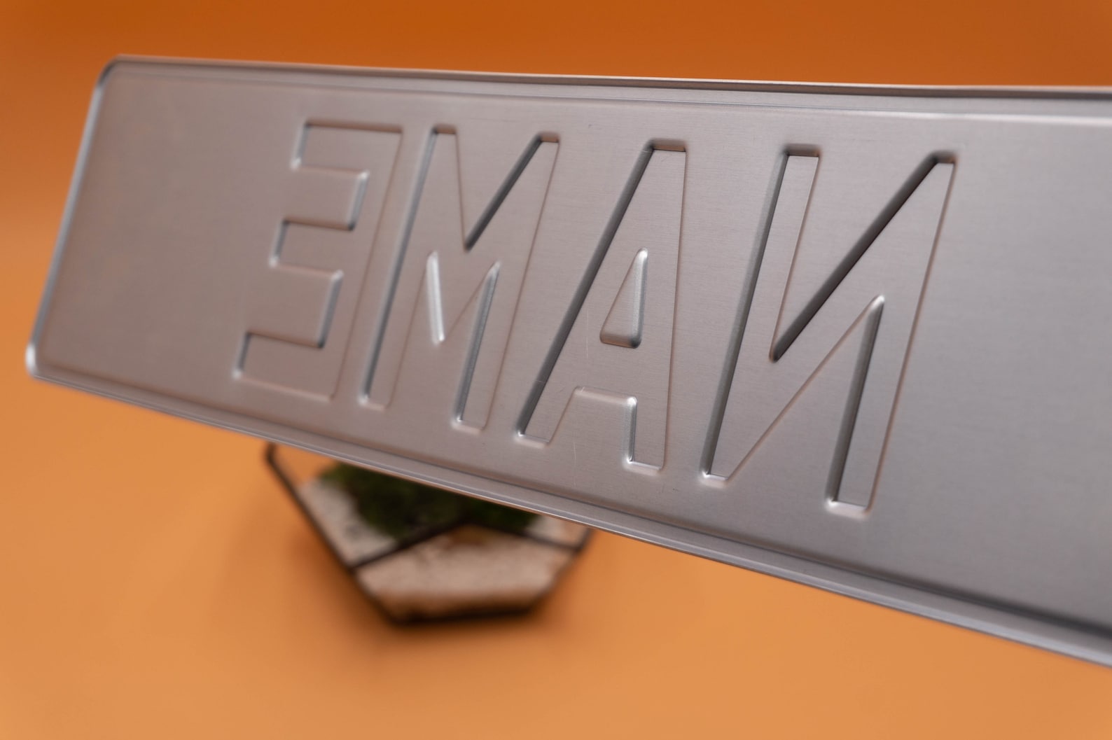 Custom Black on Black Nameplate Name Plate Black European - Etsy