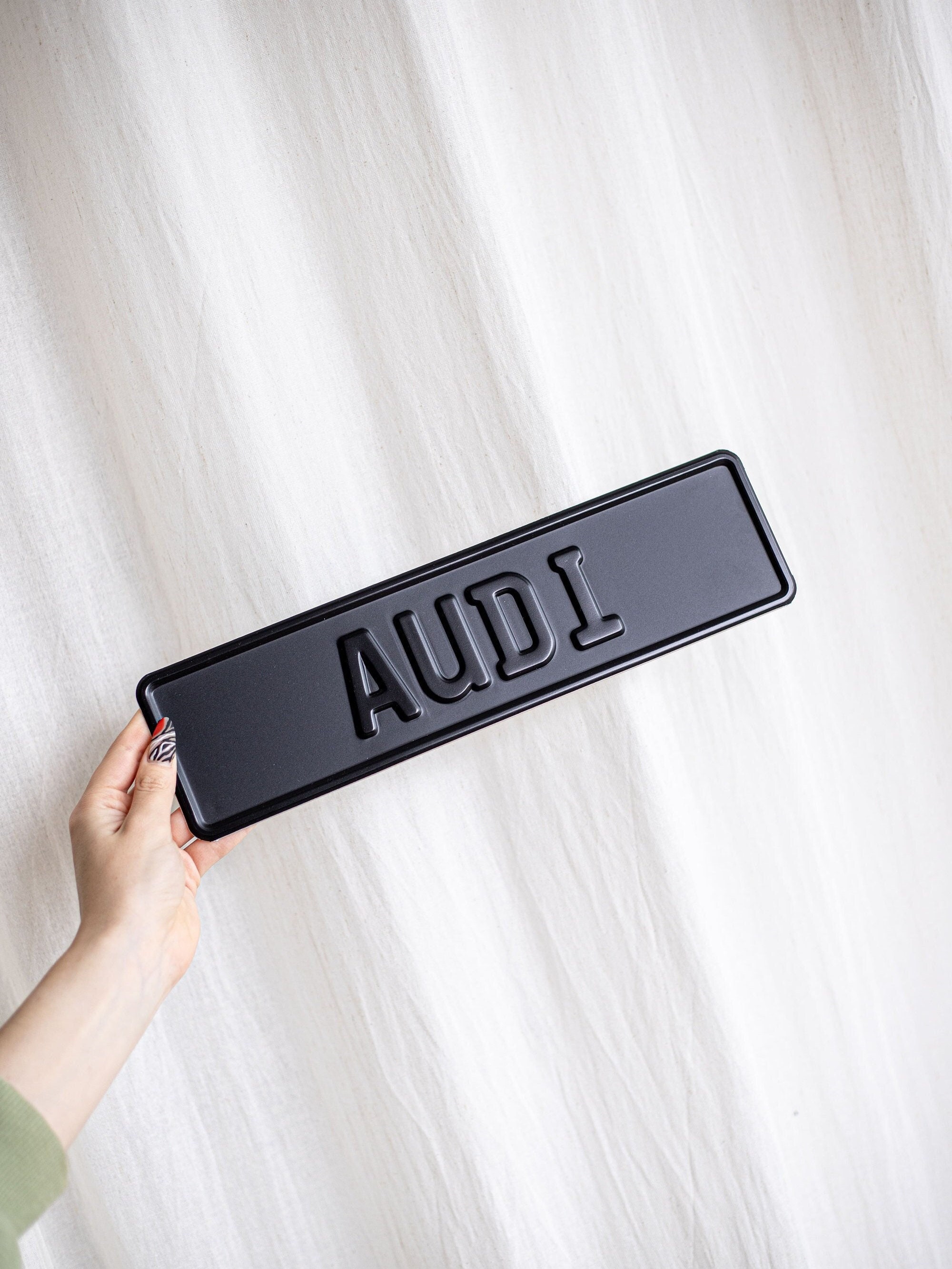 Audi on sale plate holder