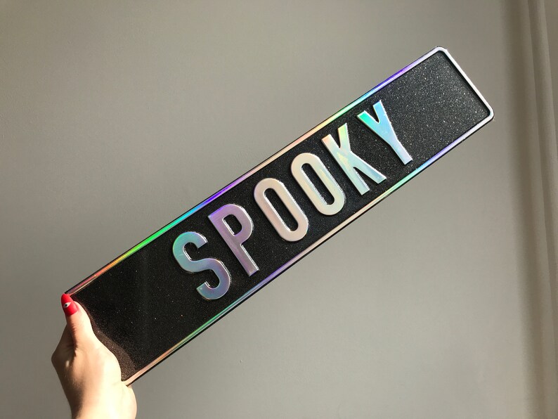 rainbow license plate cover