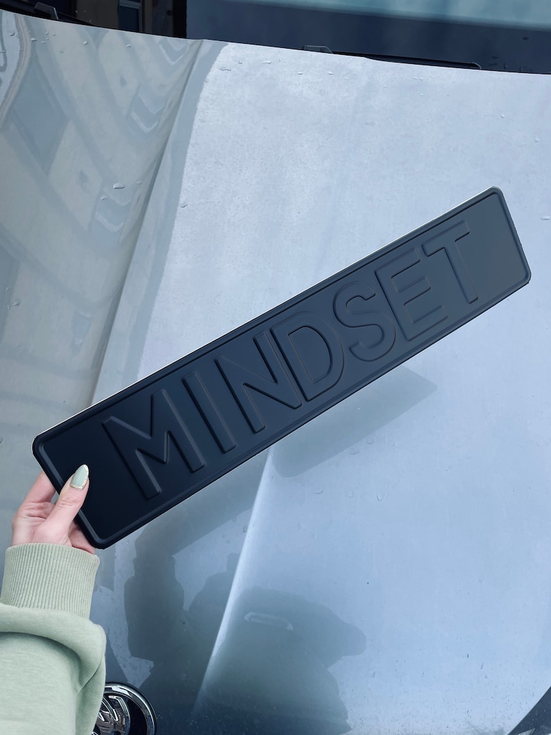 Custom Black on Black Nameplate Name Plate Black European - Etsy