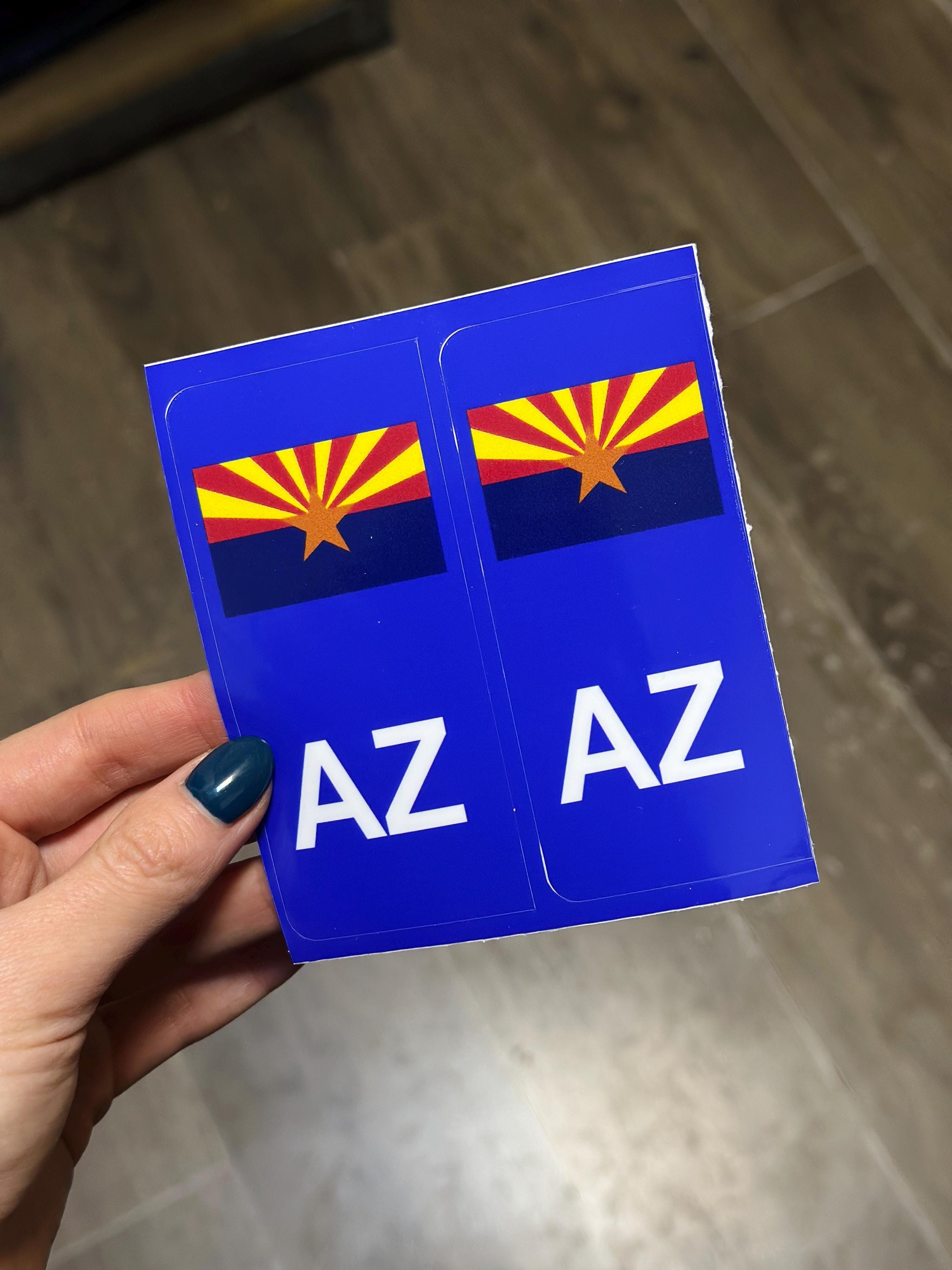 ヨーロッパのナンバープレートステッカー、ユーロステッカーAZ