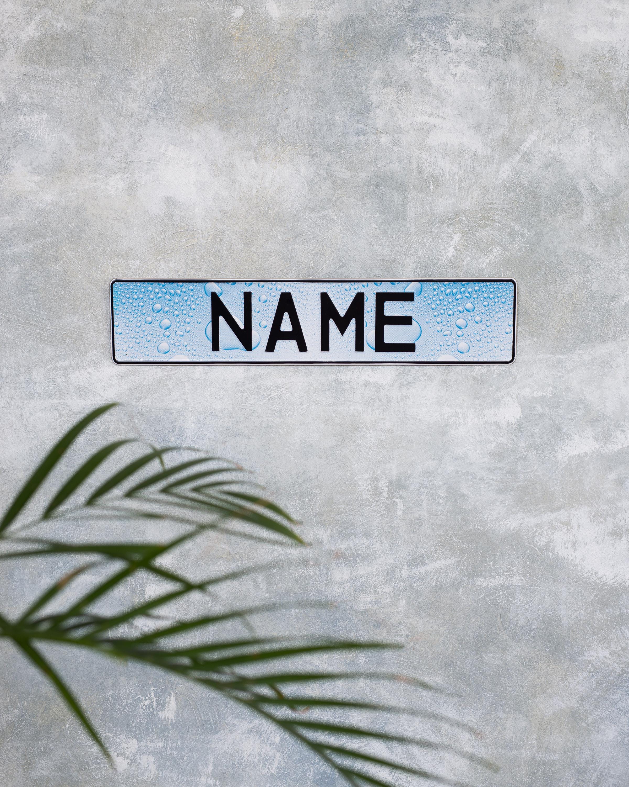 Custom front license plate delete, street address sign, customizable sign, outdoor welcome sign, family name house number, signboard phish