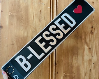 Custom Black European License Plate German Copy Personalized Delete Custom Gift Aluminum Sign Name Cling