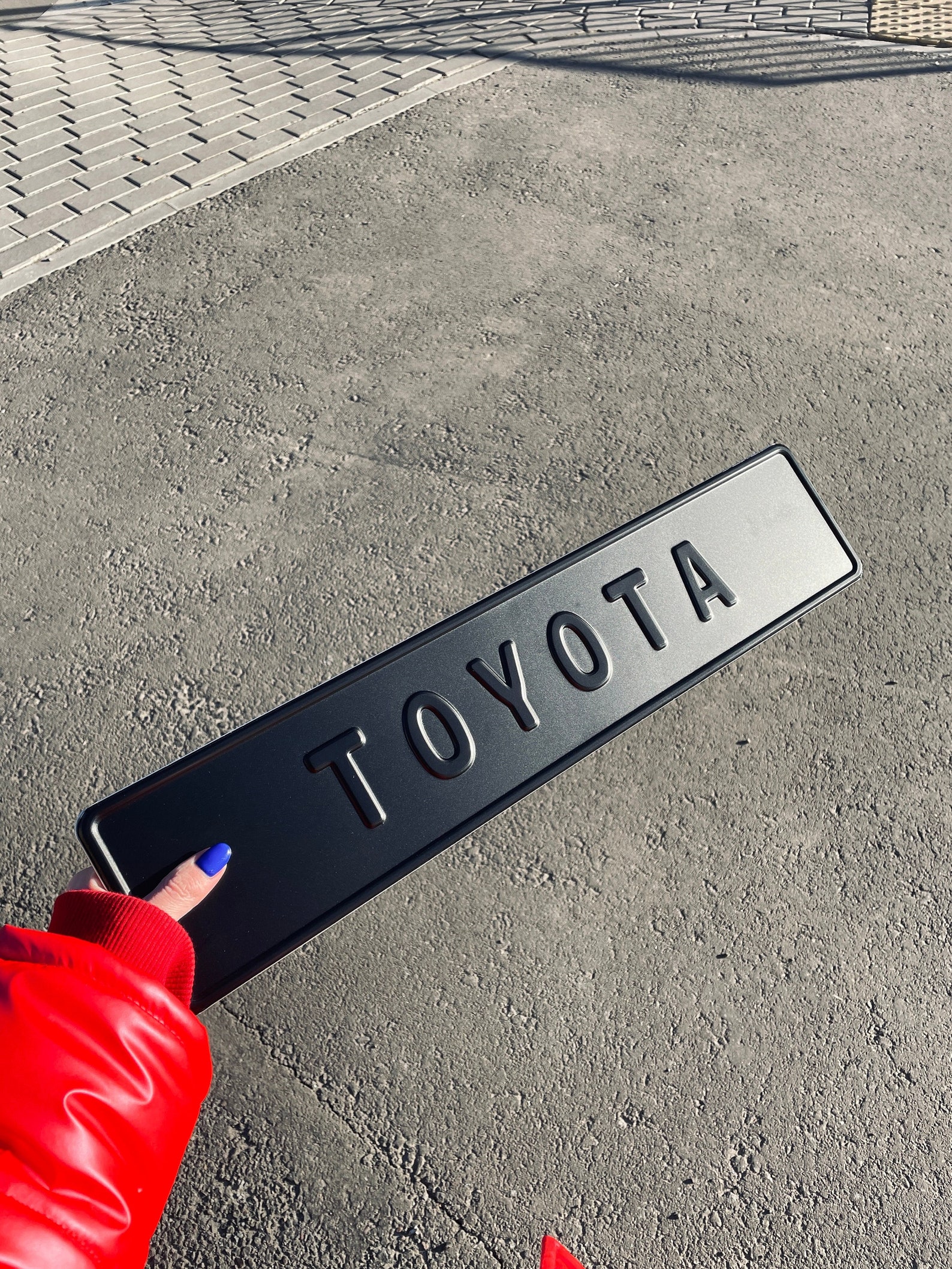 Custom Black on Black Nameplate Name Plate Black European - Etsy