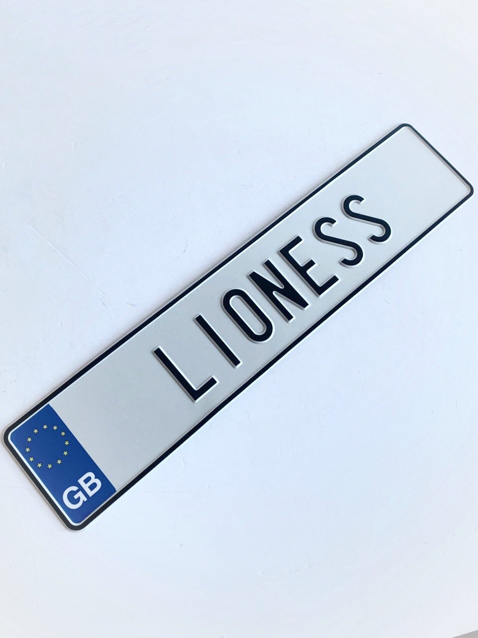 Mockup License Name White Plate Home Decor Metal Art Etsy