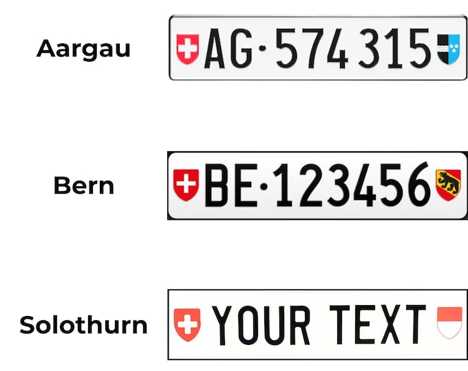 Europe license plates