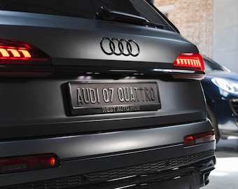 Custom Black Euro Front License Plate Delete, European Metal Art Sign Nameplate Funny Father's Day Gift