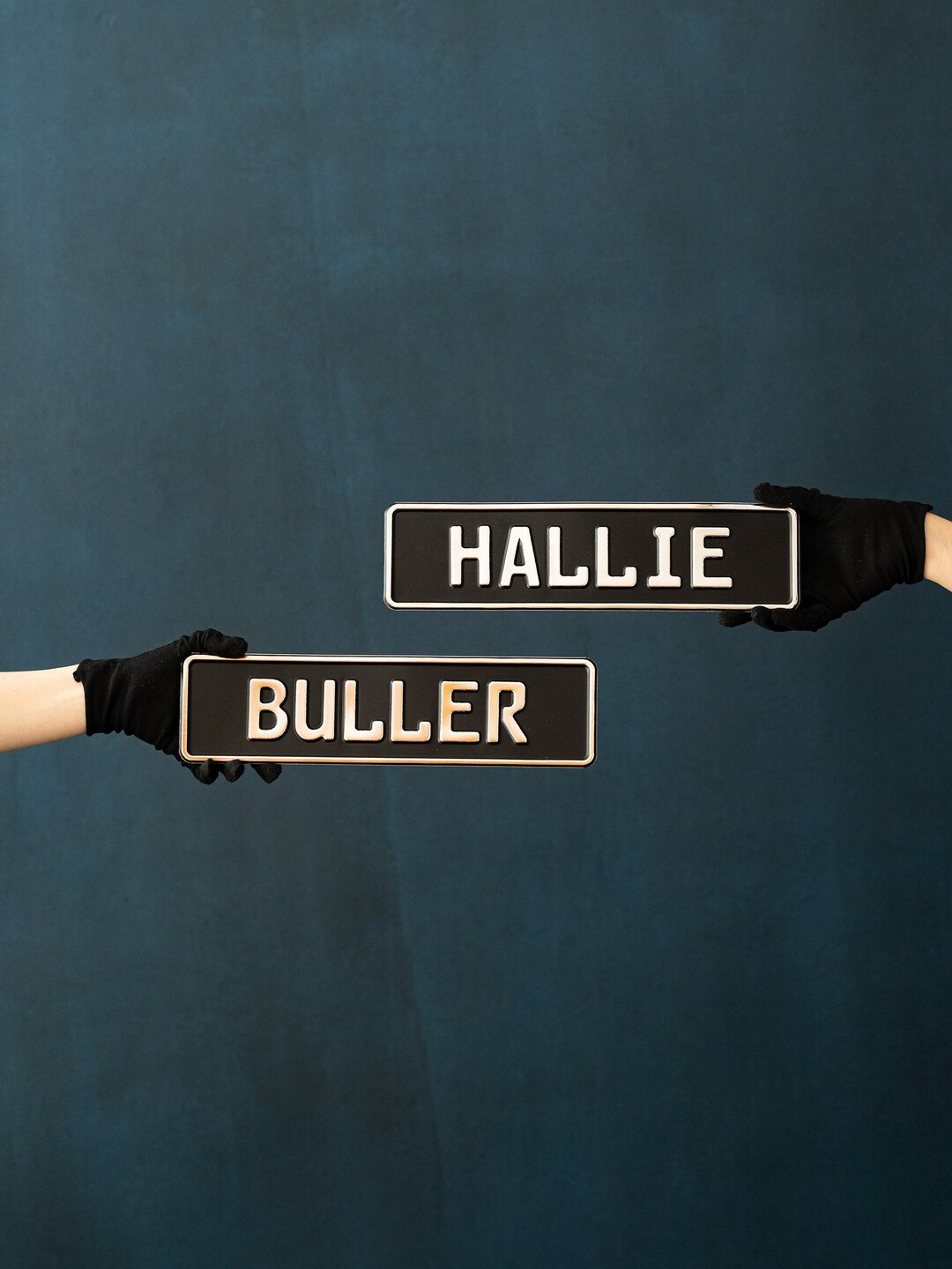 Custom Set White Black Signs. Open Closed License Plate. 2 Etsy