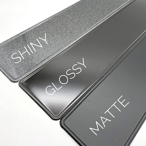 Custom Black on Black Nameplate Name Plate Black European License Home ...