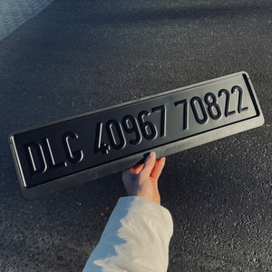 Placa de metal en relieve personalizada, texto personalizado, decoración del hogar