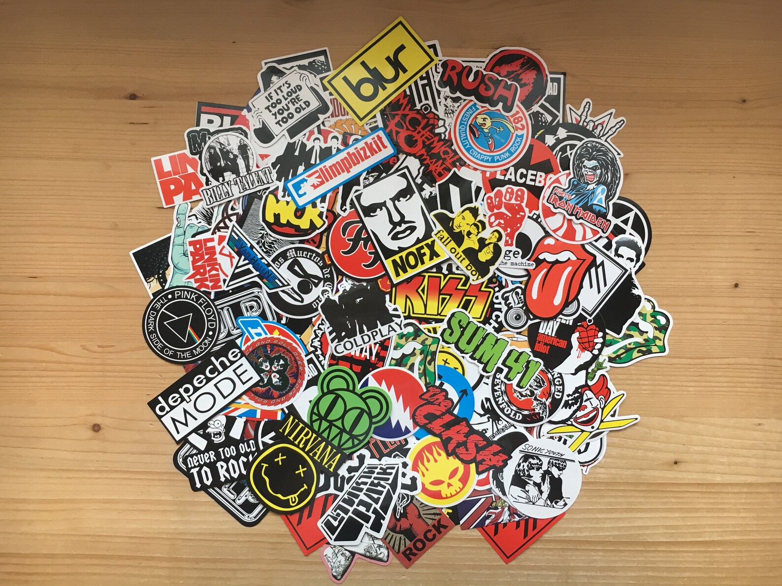 Lot of Rock stickers logos bands metal rock and roll rock | Etsy