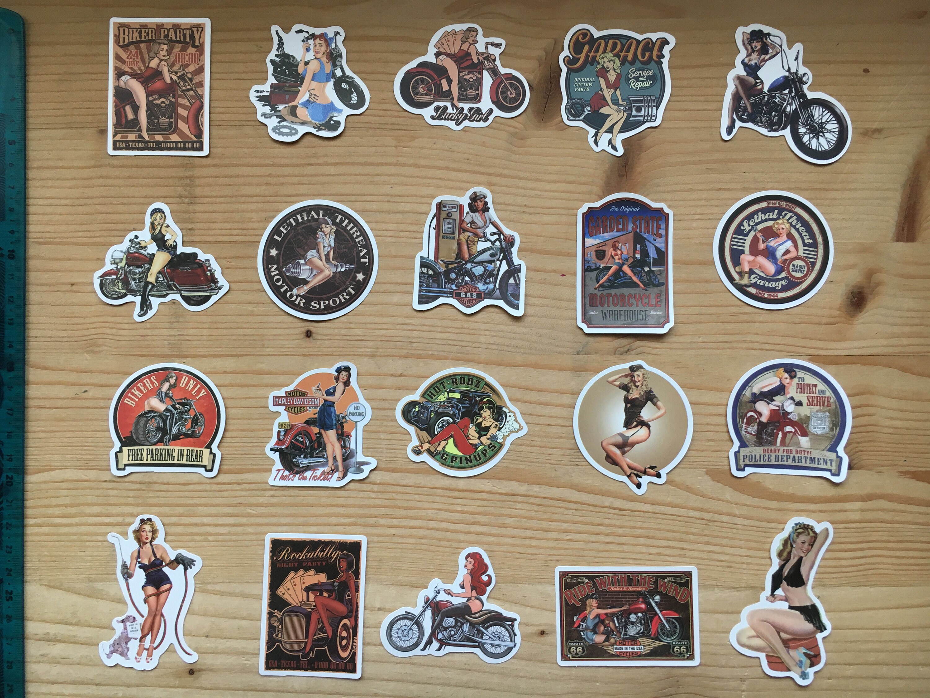Lot of stickers Pin up vintage pinup retro sexy stickers Etsy