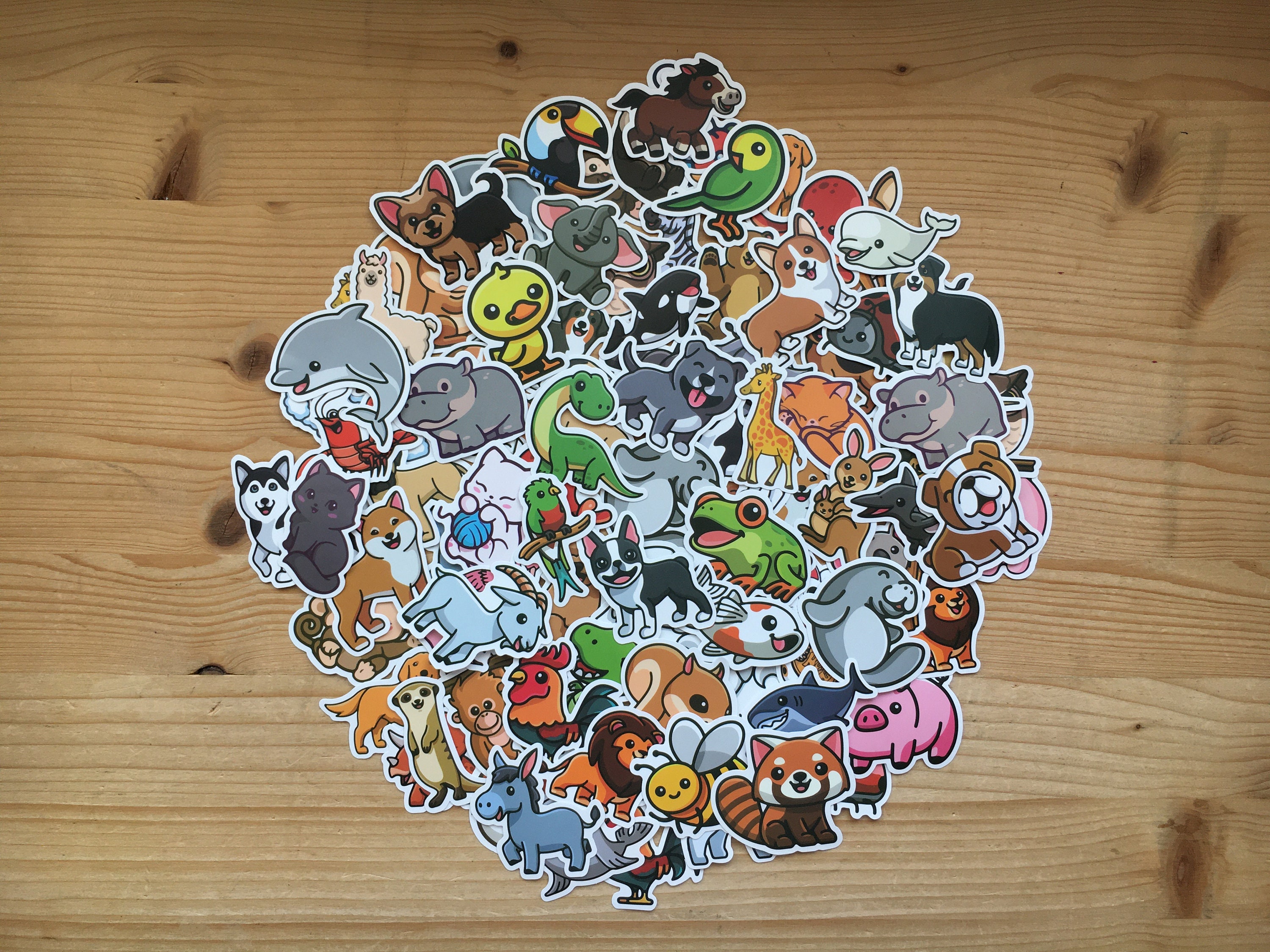Lot of pet stickers children various and cute animal Etsy