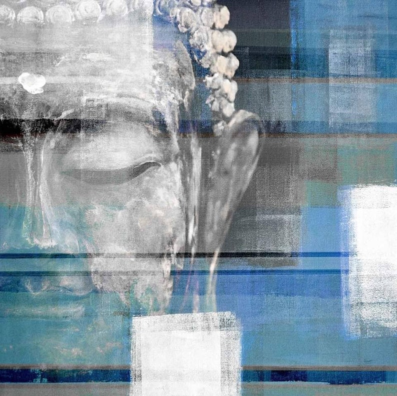 Hand Made Buddha Painting Wall Art Oil Canvas Zen - Turquoise Buddha Canvas Wall Art Hand Made Buddha Painting Wall Art Oil Canvas Zen - Turquoise Buddha Canvas Wall Art