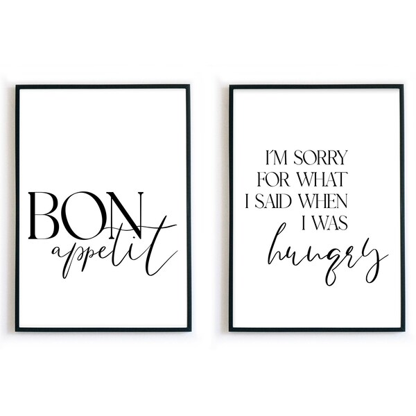 Poster schwarz weiß spruch Etsy.de