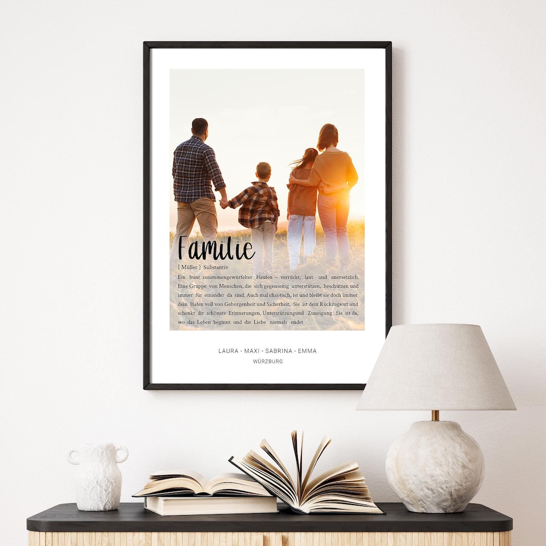 Family Gift Personalized Family Poster With Your Own Photos Christmas ...