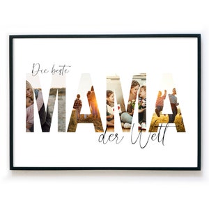 Beste Mama der Welt Foto Collage Personalisiert Geschenk zum Muttertag, Geburtstag, Weihnachten. Muttertagsgeschenk, Geburtstagsgeschenk.