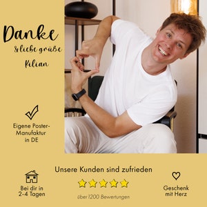 Poster Personalisiert für Paare Love Bild mit euren Namen Datum Geschenk Valentinstag, für Sie, Hochzeit, Weihnachten, Jahrestag Bild 4