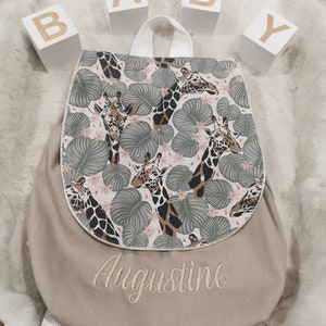 Baby backpack, child backpack for kindergarten, personalized nursery bag, birth gift