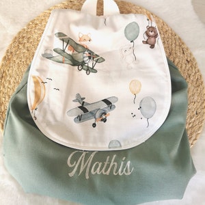 Baby backpack, child backpack for kindergarten, personalized nursery bag, birth gift image 1