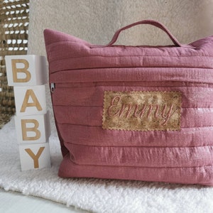 Large personalized embroidered baby child toiletry bag, travel bag, vanity case