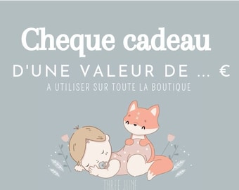 Chèque cadeau, bon cadeau, carte cadeau