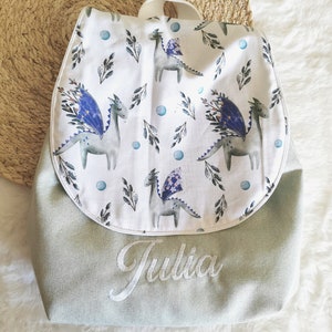 Baby backpack, child backpack for kindergarten, personalized nursery bag, birth gift