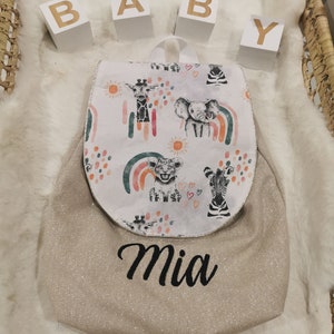Baby backpack, child backpack for kindergarten, personalized nursery bag, birth gift
