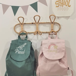 Sac à dos coton organic, sac a dos maternelle, sac nounou, sac à dos personnalisé
