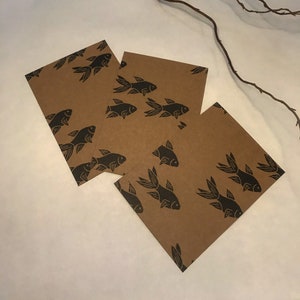 Cartes "Poissons rouges"