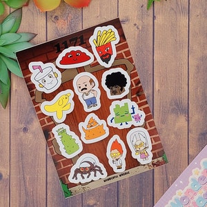 ATHF Characters Glossy Sticker Sheet