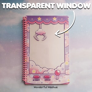 Crane Game Ita Sticker Book | Reusable Sticker Book | Sticker Collection Book