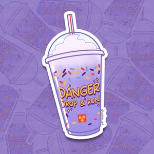 Birthday Shake Vinyl Sticker | Holographic Sticker
