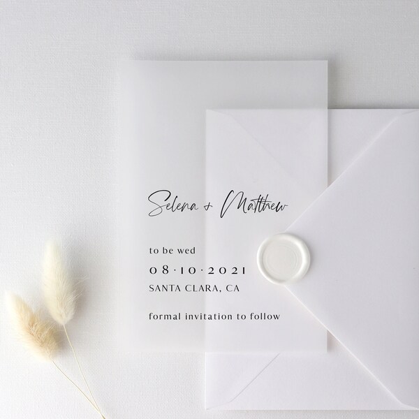 Simple Save the Date - Etsy