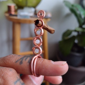 Waroomhouse Cigarette Finger Ring Solid Universal Fit Copper Maple