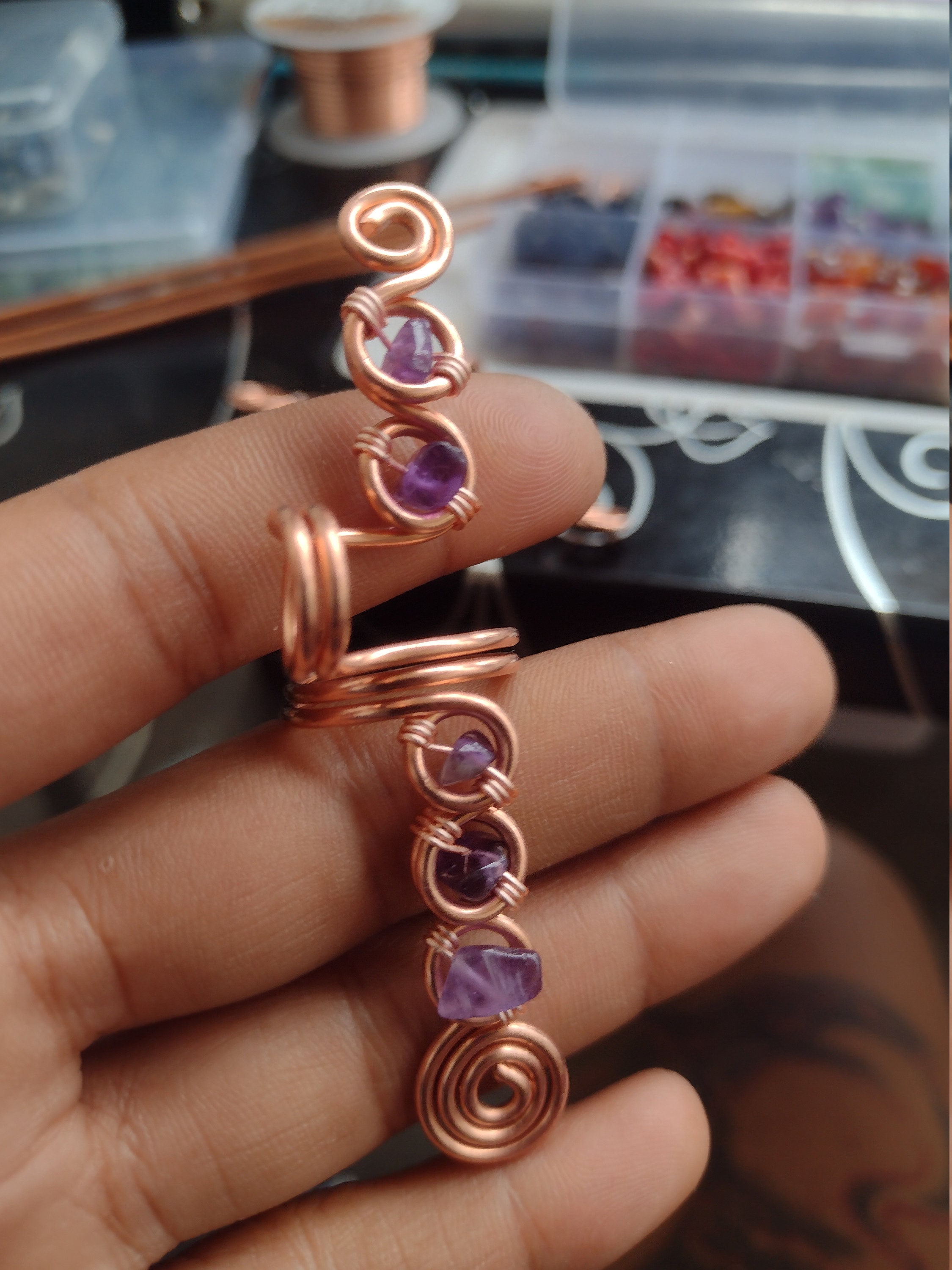 Rose Style Bougie Blunt holder rings