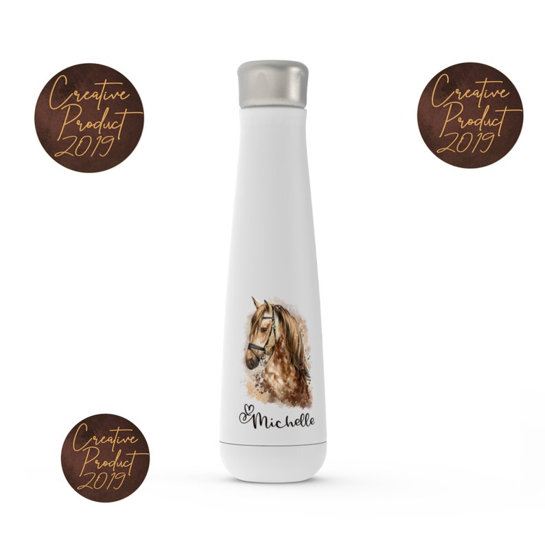 Watercolor Horse Custom Water Bottle - Thumbnail 3