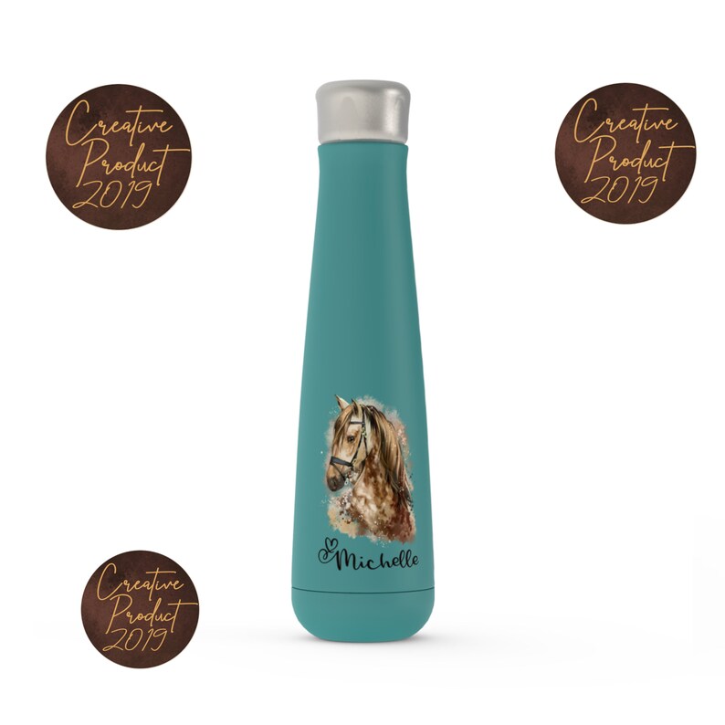 Watercolor Horse Custom Water Bottle