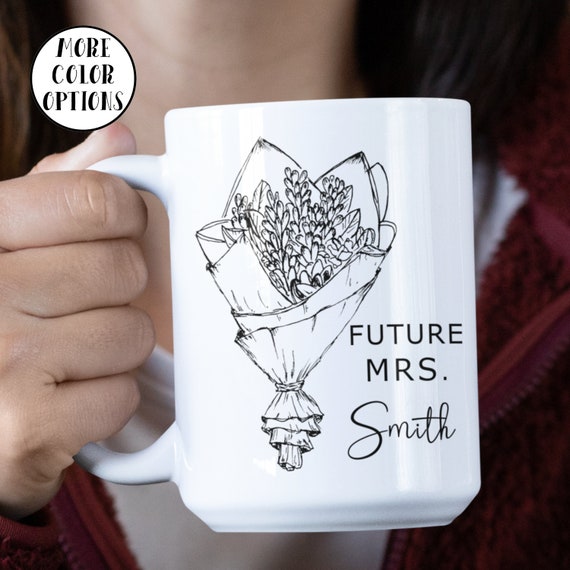 Future Mrs Coffee Mug. Bride to Be Engagement Cups, Floral Bridal Shower Mug,  Custom Bride Ceramic Wedding Day Personalized Cups, Wedding Ce -  Canada